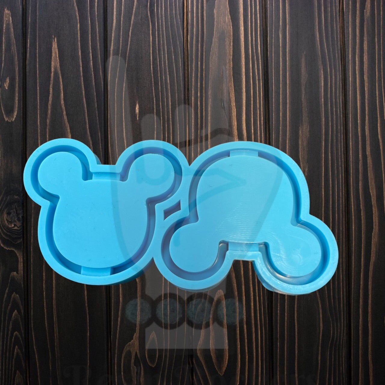Mouse Ear Plain Straw Topper Silicone Mold for Epoxy Resin Art